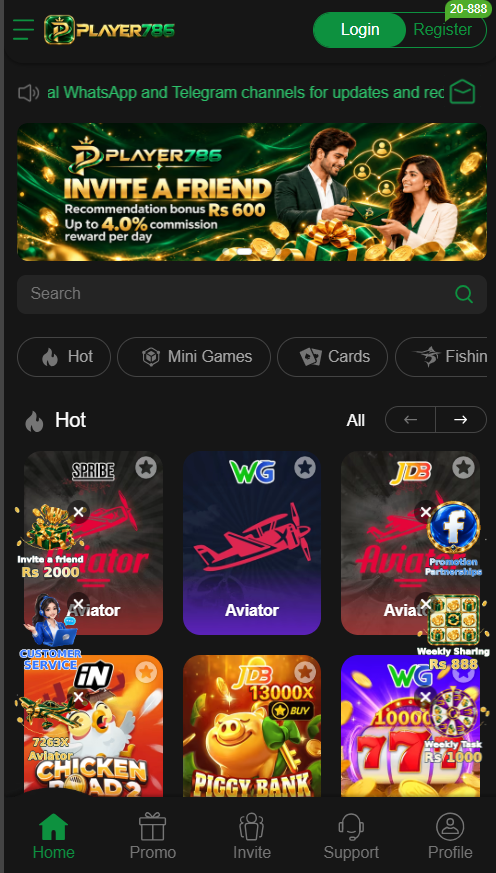player 786 game